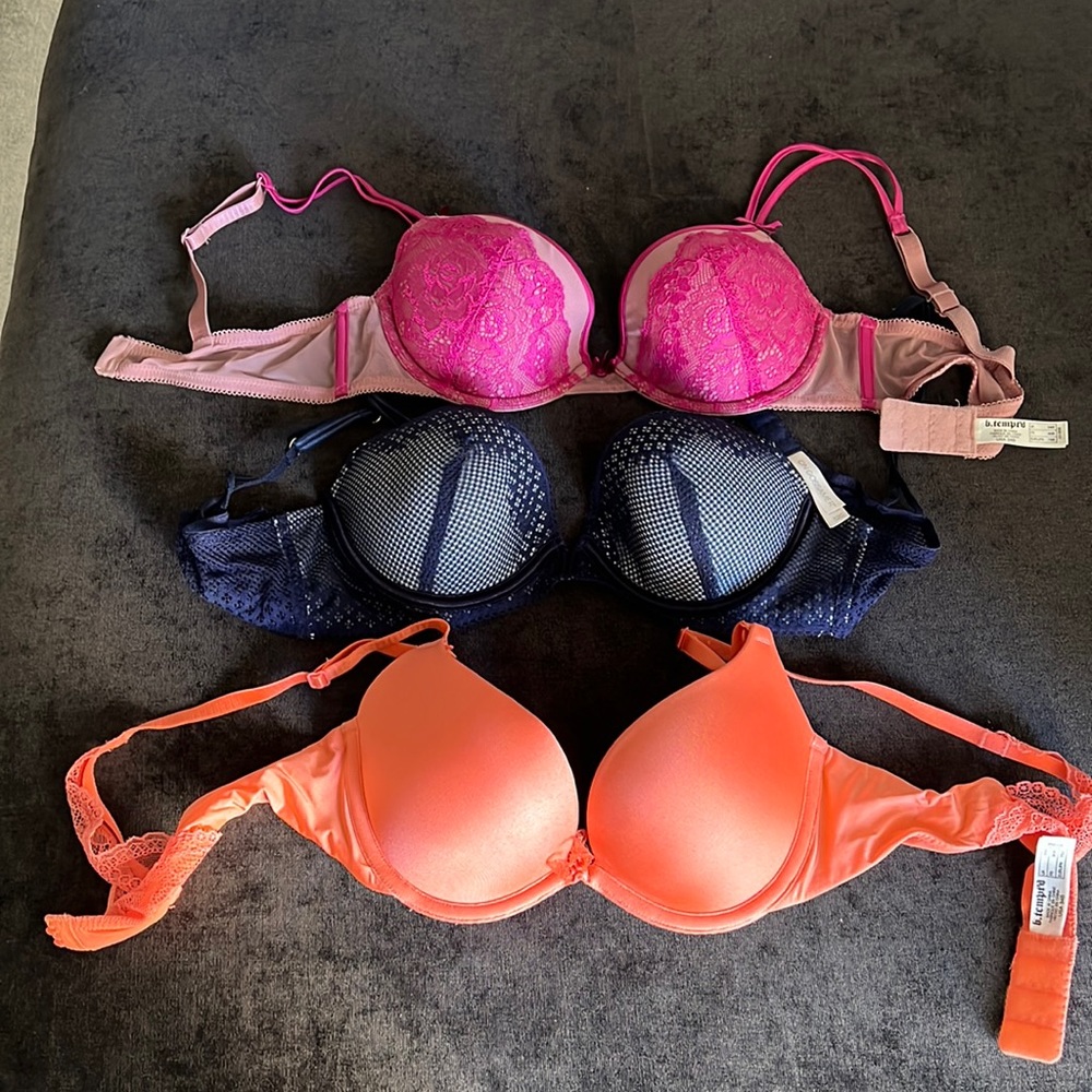 B’tempted 34B and on gossamer 32C bras